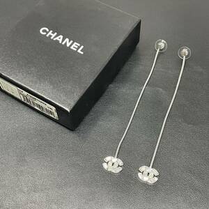 美品 CHANEL シャネル ピアス ココマーク　ラインストーン　正規品　CH231227H01