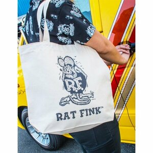 ◆送料無料◆【Rat Fink・ラットフィンク】※《カラートートバッグ／ナチュラル 生成り》　品番RAF416　MOONEYES