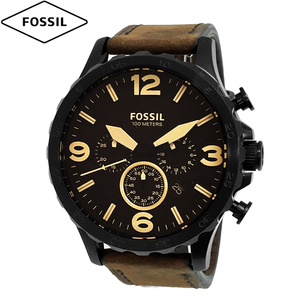FOSSIL フォッシル 腕時計 新品・アウトレット NATE ネイト JR1487 メンズ クォーツ クロノグラフ 革ベルト 並行輸入品