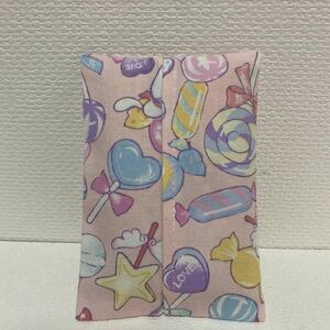 ◎ハンドメイド◎No.289 ポケットティッシュケース♪大きいポケットティッシュ用 小学生 幼稚園 小学校　キャンディ　アメ