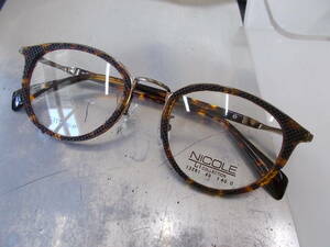 ニコル NICOLE 超かっこいい ボストン コンビ βチタン 眼鏡フレーム NS-13281-1 お洒落