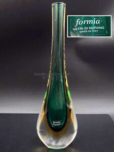 YZ567)formia VETRI DI MURANO フラワーベース 現状品/フォルミア ムラノ ムラーノ ベネチアンガラス イタリア製 花瓶 一輪挿し ヴェネチア