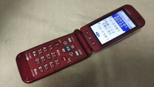 D4805 docomo FOMA らくらくホン F-10A FUJITSU 富士通 ガラケー 折畳式 簡易動作確認＆簡易清掃＆初期化OK 判定○ 現状品 送料無料　