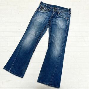 1439◎ USA製 TRUE RELIGION トゥルーレリジョン パンツ ボトムス ズボン デニム ジーンズ ジーパン ブーツカット ダメージ加工 メンズ31