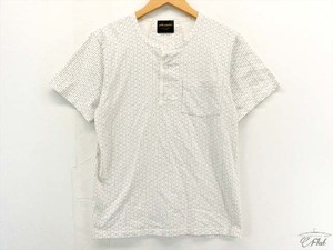 美品 グラッドハンド GLAD HAND BYGH-18-SS-27　ヘンリーネック　ワードローブ　シャツ 半袖Tシャツ white S