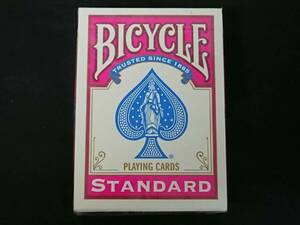 【G327】BICYCLE　バイスクル　STANDARD　PLAYING CARDS　ピンク　未開封　レア　カード　ギミック　デック　トランプ　マジック　手品