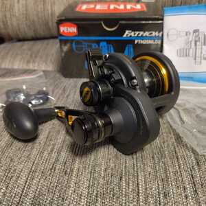 ★美品 PENN FATHOM ペン ファゾム FTH25NLD2 2SPEED レバードラグ オフショアジギング ベイトショアジギング(検索 アベット キャタリナLD)