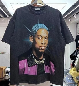 希少柄◇デニス ロッドマン Tシャツ 送料無料 NBA Dennis Rodman Vintage type RAP Tee オーバーサイズ シカゴブルズ ビンテージ風 90