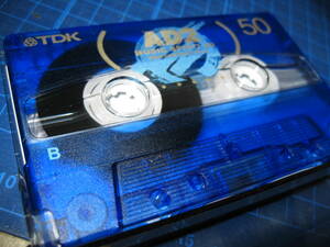 使用済み　中古　 カセットテープ　TDK　ad　Type2　ハイポジ　50分 　1本　爪なし　No.381