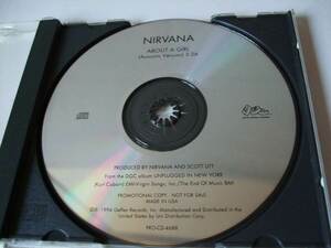1994 NIRVANA / ABOUT A GIRL (Acoustic Version)/ PROMOTION CD プロモ Not For Sale 米国製 当時物 