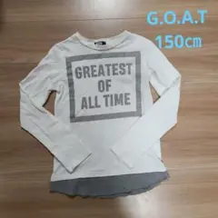 G.O.A.T　長袖シャツ　ロングTシャツ　切り替えトップス　150㎝