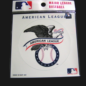 MAJOR LEAGUE BASEBALL AMERICAN LEAGUE MLB アメリカン リーグ ステッカー 新品 未開封 シール
