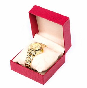 【vaps_4】腕時計 収納ボックス 《レッド》 1本用 プレゼント用 ギフト ボックス 腕時計ケース 収納ケース 保存箱 送込