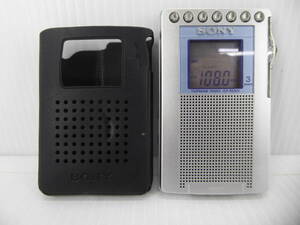 ★☆SONY ワイドFM対応 FM/AMポケットラジオ ICF-R530V 難あり動作品 オマケ新品電池付き☆★