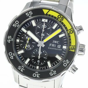 IWC SCHAFFHAUSEN IW376708 アクアタイマー クロノグラフ デイデイト 自動巻き メンズ _778630