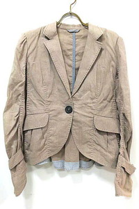 【中古】BRUNELLO CUCINELLI ブルネロクチネリ ジャケット レディース ベージュ 麻混 サイズ44 13号