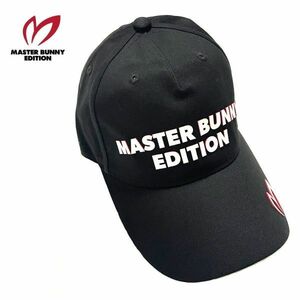 〓K057 新品【メンズ/男女兼用/フリーサイズ】黒 MASTER BUNNY EDITION マスターバニーエディション キャップ ゴルフ