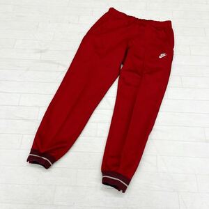 1272◎ 80s 90s オールド ヴィンテージ 紺タグ NIKE ナイキ パンツ ボトムス ズボン ジャージ ウエスト ゴム レッド メンズL