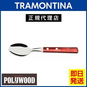 TRAMONTINA デザートスプーン 17.0cm ポリウッド 食洗機対応 トラモンティーナ