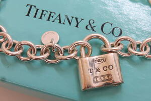 16712 ロ605-203　ティファニー　カデナ　ブレスレット　南京錠　チェーン　シルバー925　SILVER　アクセサリー　Tiffany&Co.　60
