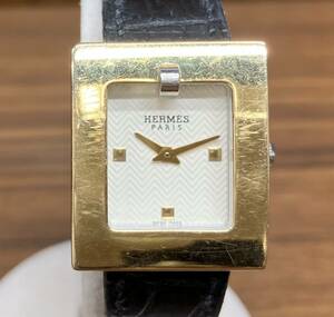 HERMES エルメス クォーツ レディース 腕時計 BE1.120 スクエア 店舗受取可