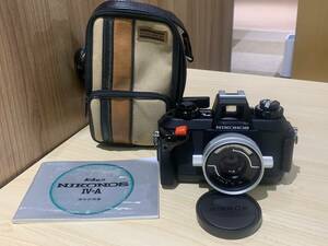 【12320】美品 シャッター◎Nikon ニコン NIKONOS IV-A ブラック NIKKOR 35mm F2.5 ニコノス 水中カメラ彡