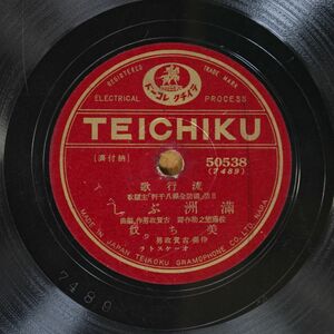 S117/SP盤/流行歌　満洲ぶし　美ち奴/護れ国境　楠木繁夫　日活「国防全線八千キロ」主題歌