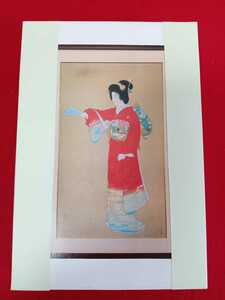 上村松園　「序の舞」　イ　ンテリア飾り　14×21×厚み3センチ　インテリア飾り　日本画　　　