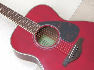 ●YAMAHA ヤマハ アコースティックギター FS820 レッド ソフトケース付属 中古品 動作確認済み