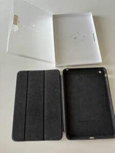 Appleアップル純正 iPad mini/mini2/mini3 Smart Case ブラック黒アイパッドミニレザー革スマート ケース カバーused