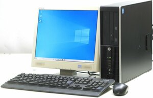 HP Compaq Pro 6300 SFF-3240 ■ 15インチ 液晶セット ■ i3-3240/DVDROM/DisplayPort/省スペース/Windows10 デスクトップ