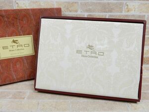 未使用品! ETRO/エトロ コットン100％ ロングワイド ジャガードシーツ 150cm×250cm 【6857y1】