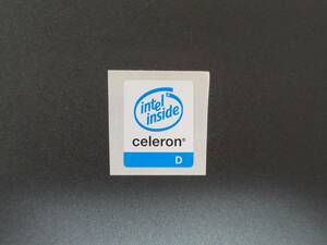 Intel inside celeron D エンブレムシール 19mm×24mm