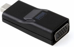 サンワダイレクト Mini DisplayPort - VGA 変換アダプター Thunderbolt フルHD 対応 Macbook Pro/Surface Pro4 対応 500-KC012MDV