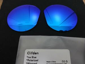 OAKLEY オークリー CLIFDEN クリフデン用 カスタム偏光 レンズ ICE BLUE Color POLARIZED