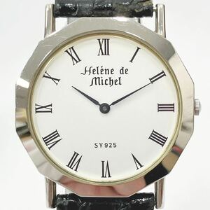 Helene de Michel ヘレンミッシェル SV925 シルバー925 silver 2針 白文字盤 クォーツ　メンズ腕時計　05-0415