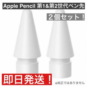 新品未使用　Apple Pencil アップル　ペンシル　交換用　ペン先　２個