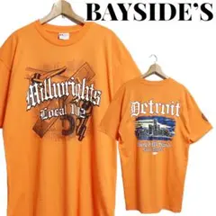 BAYSIDE’S ベイサイズ 英字 夜景 両面ビッグプリント Tシャツ XL