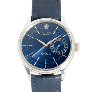 ロレックス ROLEX チェリーニ デイト 50519 ブルー文字盤 中古 腕時計 メンズ
