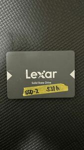 512GB 使用531時間 Lexar SSD NS100 送料無料