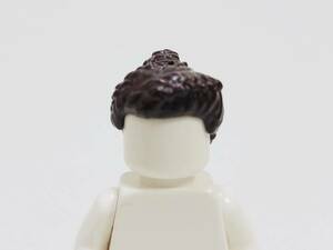 【新品未使用】レゴ　LEGO　ミニフィグ　ヘアー　ヘア　ロング　ポニーテール　ダークブラウン