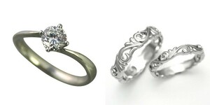 婚約指輪 安い 結婚指輪 セットリングダイヤモンド プラチナ 0.3カラット 鑑定書付 0.353ct Gカラー VS1クラス 3EXカット H&C CGL