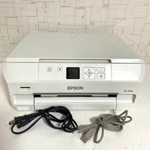 EPSON エプソン インクジェットプリンター EP-709A ホワイト 本体 通電確認済み 現状品 y-050303-60