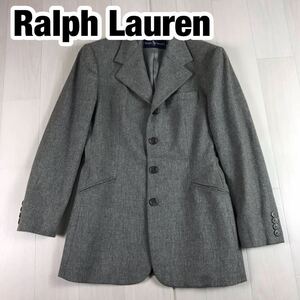 Ralph Lauren ラルフローレン テーラードジャケット レディース シングル 総裏地 グレー 7