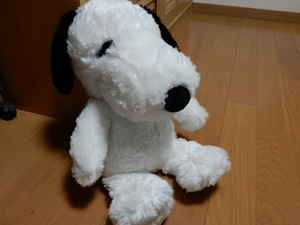 ■非売品・未使用 スヌーピービックサイズぬいぐるみ4-全長55cm SNOOPY 史努比 フワフワ モコモコ 抱っこ クッション 抱きまくら お座り