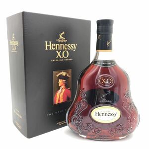 【未開栓】 Hennessy ヘネシー XO 黒キャップ クリアボトル コニャック ブランデー 700ml 40% 箱