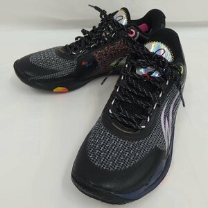 【美品】LI-NING リーニン/バスケットボールシューズ/25cm/ブラック/ABAT051-5/82