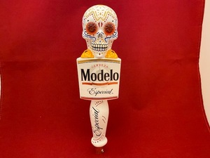 Modelo スカル インテリア 即決 カラベラ ホワイト ライト B 中古品 ビアタップ シフトノブ ビールサーバー ビアサーバー ローライダー B72