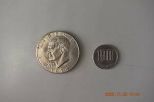 USA　アイゼンハワー　1ドル　硬貨