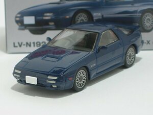 マツダ サバンナRX-7 GT-X（紺）90年式 LV-N192g【トミーテック社1/64ミニカー】【トミカの時】